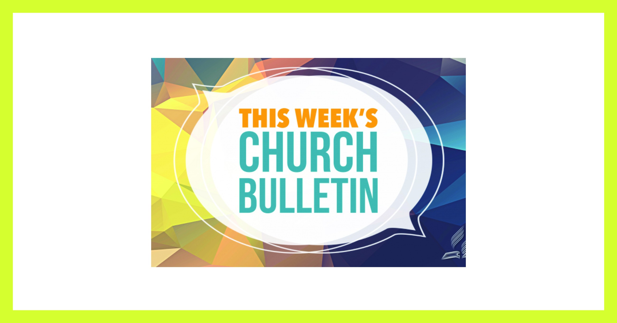 Weekly Bulletin